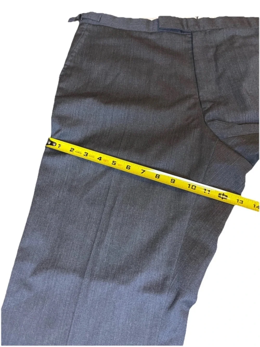 Ralph Lauren Purple Label Men’s Gray Wool Dress Trousers Hand Tailored 39x30 - Picture 6 of 14